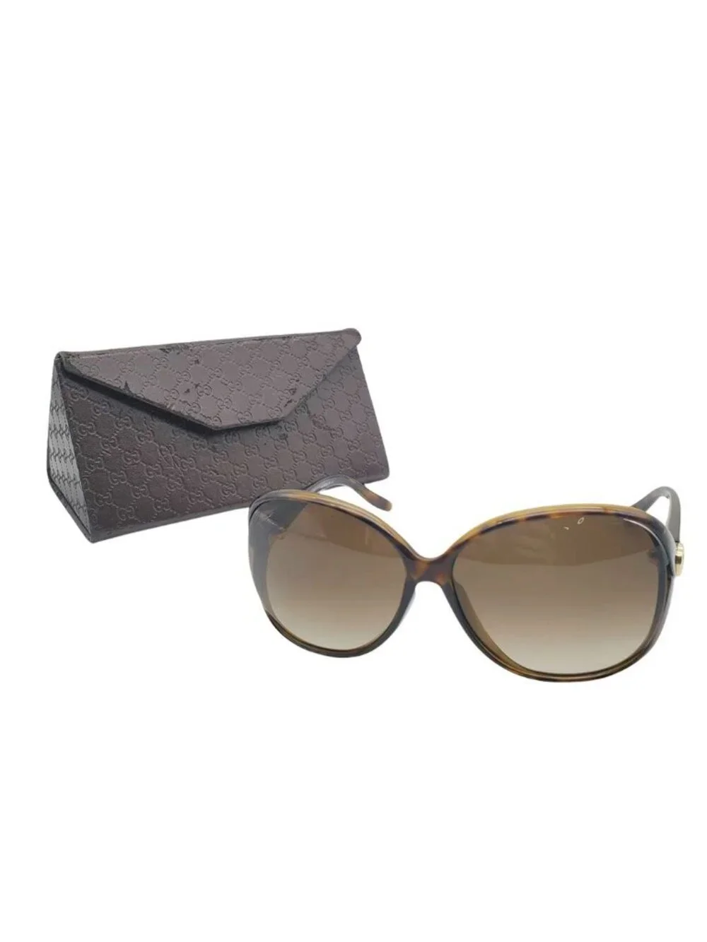 Gucci Sunglasses Bree Brown S Tortoiseshell Pattern GG Eyewear